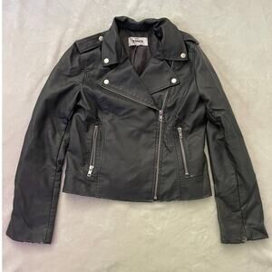 BB DAKOTA Women's Faux Leather Moto Jacket Women's S